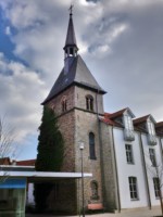 Der Kirchturm der ehemaligen St. Bonifatius Kirche am Wall in Detmold steht heute unter Denkmalschutz. Nach der Erbauung der Pfarrkirche Heilig Kreuz wurde die St. Bonifatius Kirche entweiht. Der Kirchturm blieb jedoch erhalten.