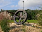 Auf dem Rad steht geschrieben:"Uralter Räderlauf - Ahnenerbe Osterbrauch 1988"