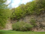 Der Steinbruch am Nüllberg wurde vermutlich um das Jahr 1900 angelegt. Die etwa 20 Meter hohe Felswand des aufgeschlossenen Steinbruchs ist ein Naturdenkmal. Aufgeschlossen sind dort braune und graue, kalkhaltige, harte Mergelsteine, die eine markante Geländestufe mit steilen Böschungen bilden. Mergel ist eine Mischung aus Ton und Kalk, der sich im Meer aus den Schalen von Meerestieren wie Muscheln bildete. Als man im 18. Jahrhundert erkannte, dass die Ackerflächen durch den Kalkgehalt des Mergels verbessert werden konnten, wurde dieser in zahlreichen Gruben abgebaut und in erster Linie zum Mergeln der Felder eingesetzt. Das Anfang des 20. Jahrhunderts entwickelte Verfahren zur Herstellung von Kunstdünger löste das Mergeln schliesslich ab.